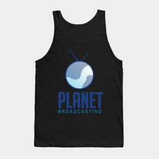 NEW! Planet Broadcasting Logo Tank Top